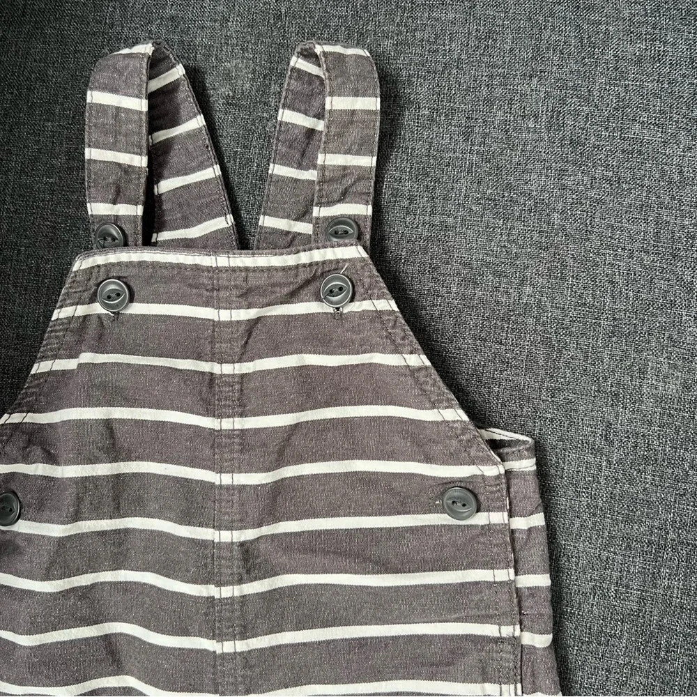 Carter's Charcoal Striped Overalls